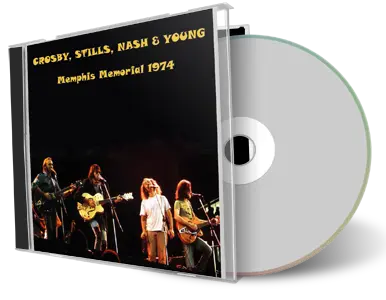 Artwork Cover of CSNY 1974-08-25 CD Memphis Audience