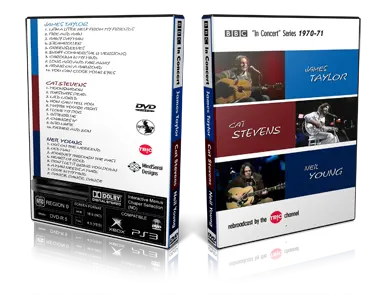 Artwork Cover of James Taylor Compilation DVD BBC In Concert 1970-1971 Proshot