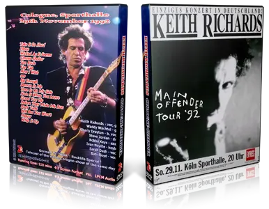 Artwork Cover of Keith Richards Compilation DVD Cologne 1992 Proshot