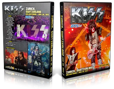 Artwork Cover of KISS 2013-06-20 DVD Zurich Proshot