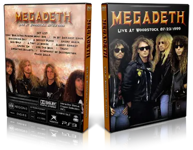 Artwork Cover of Megadeth 1999-07-23 DVD Woodstock Proshot