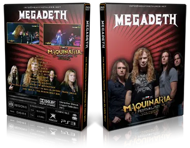 Artwork Cover of Megadeth Compilation DVD Maquinaria Festival 2011 Proshot