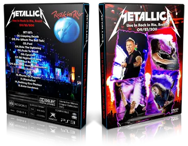 Artwork Cover of Metallica 2011-09-25 DVD Rio Proshot