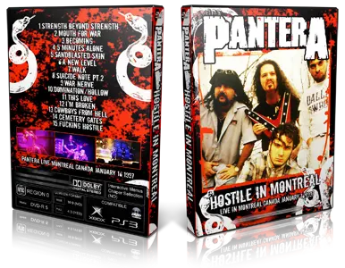 Artwork Cover of Pantera 1997-01-16 DVD Montreal Audience