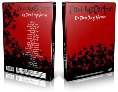 Artwork Cover of Paul McCartney 1992-12-10 DVD New York City Proshot