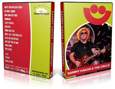 Artwork Cover of Sammy Hagar and The Circle 2015-07-04 DVD Summerfest 2015 Proshot