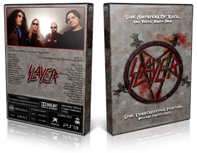 Artwork Cover of Slayer Compilation DVD Sao Paulo 1994 and Belfort 2003 Proshot