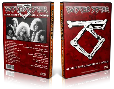 Artwork Cover of Twisted Sister Compilation DVD Auckland 1984 Proshot