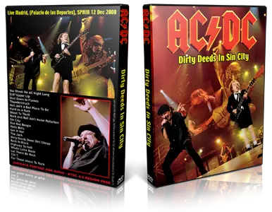 Artwork Cover of ACDC 2000-12-12 DVD Madrid Audience