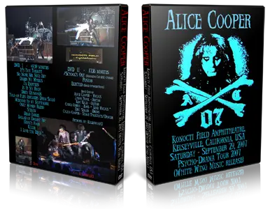 Artwork Cover of Alice Cooper 2007-09-29 DVD Kelseyville Audience