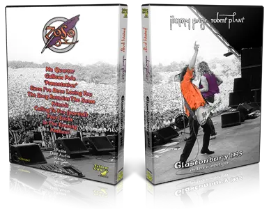Artwork Cover of Jimmy Page and Robert Plant Compilation DVD Glastonbury 1995 Proshot