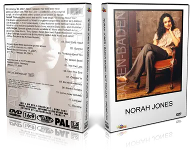 Artwork Cover of Norah Jones 2007-01-17 DVD Baden Proshot