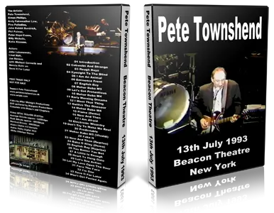 Artwork Cover of Pete Townshend 1995-05-27 DVD New York City Audience