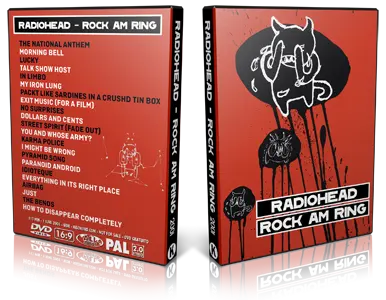 Artwork Cover of Radiohead 2001-06-01 DVD Nurburgring Proshot
