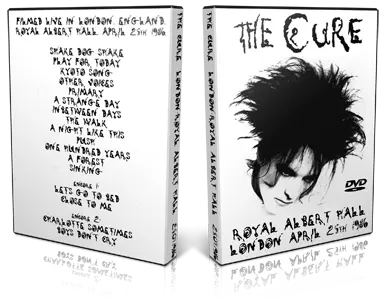 Artwork Cover of The Cure 1986-04-25 DVD London Audience