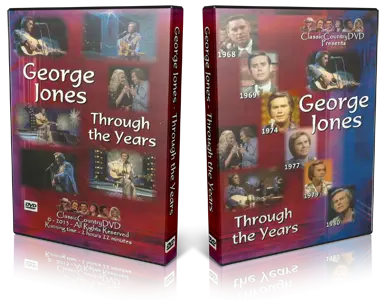 Artwork Cover of George Jones Compilation DVD Through The Years 1968 1980 Audience