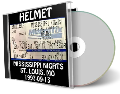 Artwork Cover of Helmet 1997-09-13 CD St Louis Audience