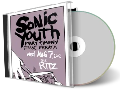 Artwork Cover of Sonic Youth 2002-08-07 CD Raleigh Audience