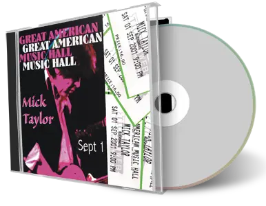 Artwork Cover of Mick Taylor 2001-10-01 CD San Francisco Audience