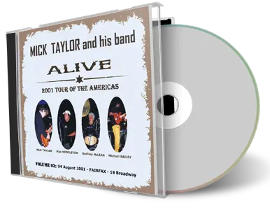 Artwork Cover of Mick Taylor 2001-08-04 CD Fairfax Audience