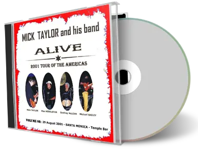 Artwork Cover of Mick Taylor 2001-08-29 CD Santa Monica Audience