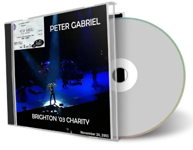 Artwork Cover of Peter Gabriel 2003-11-24 CD Brighton Audience