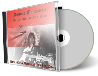 Artwork Cover of Yngwie Malmsteen 1992-04-14 CD Paris Audience