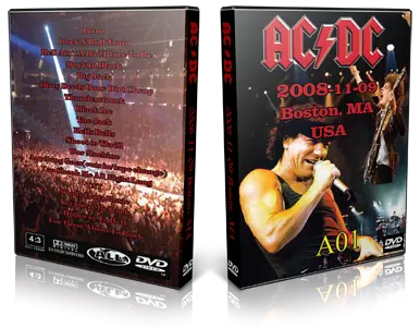 Artwork Cover of ACDC 2008-11-09 DVD Boston Audience