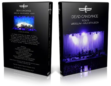 Artwork Cover of Dead Can Dance 2013-06-11 DVD Wroclaw  Audience