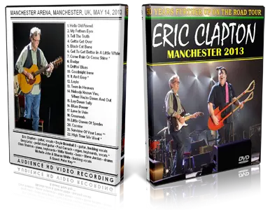Artwork Cover of Eric Clapton 2013-05-14 DVD Manchester Audience