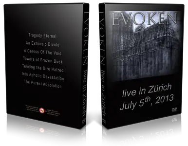 Artwork Cover of Evoken 2013-07-05 DVD Zürch Audience