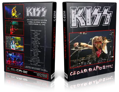 Artwork Cover of KISS 1992-11-15 DVD Cedar Rapids Audience