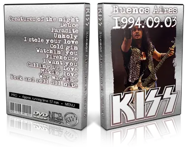 Artwork Cover of KISS 1994-09-03 DVD Buenos Aires Proshot