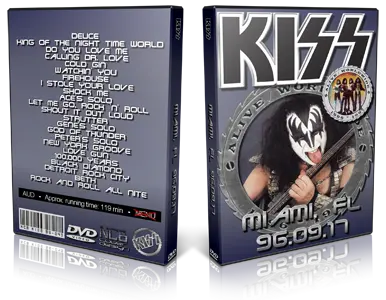 Artwork Cover of KISS 1996-09-17 DVD Miami Audience