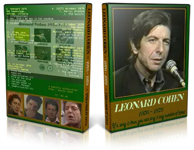 Artwork Cover of Leonard Cohen Compilation DVD 1976-1979 Proshot