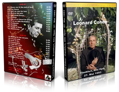 Artwork Cover of Leonard Cohen 1993-05-27 DVD Frankfurt Audience
