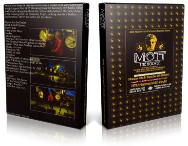 Artwork Cover of Mott The Hoople 2009-10-06 DVD London Audience