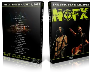 Artwork Cover of NOFX 2013-06-25 DVD Zagreb Proshot