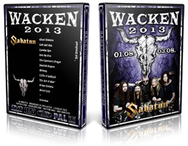 Artwork Cover of Sabaton 2013-08-02 DVD Wacken Proshot
