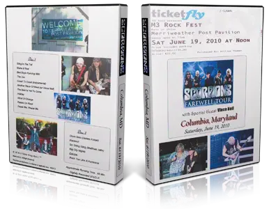 Artwork Cover of Scorpions 2010-06-19 DVD Columbia Audience