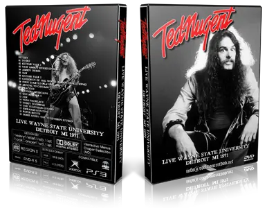 Artwork Cover of Ted Nugent Compilation DVD Detroit 1971 Proshot