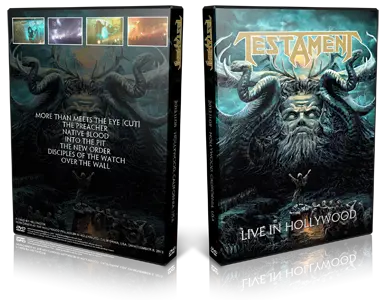 Artwork Cover of Testament 2013-11-08 DVD Hollywood Audience