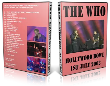 Artwork Cover of The Who 2002-07-01 DVD Hollywood  Audience
