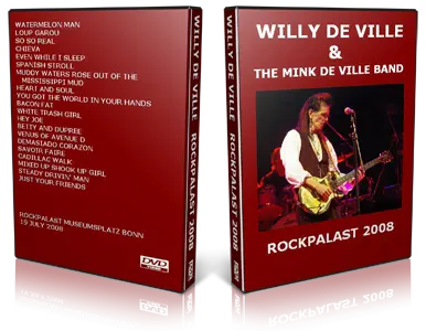 Artwork Cover of Willi DeVille 2008-07-19 DVD Bonn Proshot