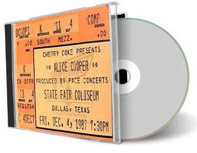 Artwork Cover of Guns N Roses 1987-12-04 CD Dallas Audience