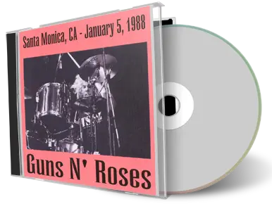 Artwork Cover of Guns N Roses 1988-01-05 CD Santa Monica Audience