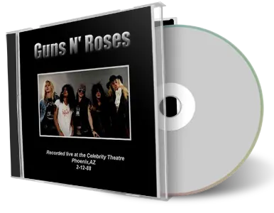 Artwork Cover of Guns N Roses 1988-02-12 CD Phoenix Audience