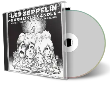 Artwork Cover of Led Zeppelin Compilation CD Burn Like A Candle 1972 Audience