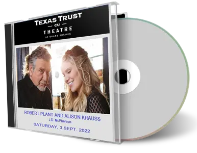 Artwork Cover of Robert Plant And Alison Krauss 2022-09-03 CD Grand Prarie Audience