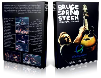 Artwork Cover of Bruce Springsteen 2013-06-18 DVD Glasgow Audience